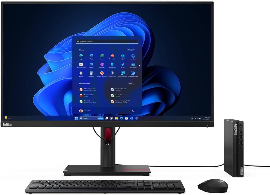 Lenovo ThinkCentre M70Q Tiny i5 Tower Computer - Image 2